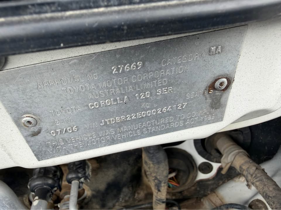 Toyota Corolla 2006 ZZE122R Sedan 1ZZ-FE Manual Parts – Now Dismantling