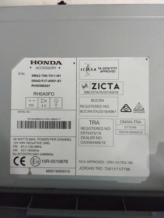 Honda HR-V 2020 Radio / CD / DVD / Satellite / TV Unit | JAPIX JPX-1136 | Photo 01