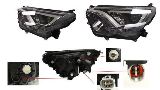 Toyota RAV4 40 Series Left Headlight 2015–2018 – Brand New